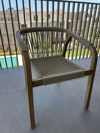 Pack 2 Sillas de Jardín Madera Acacia Sklum