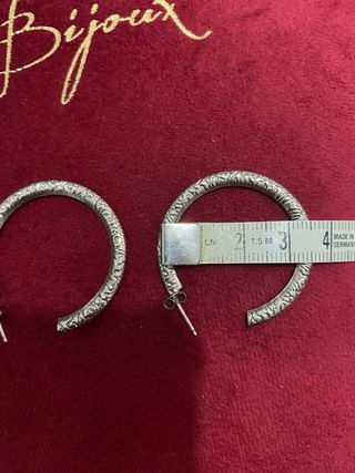 Orecchini a cerchio vintage in argento