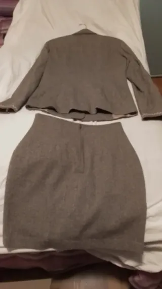 Tailleur donna beige/marrone