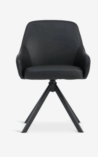 Silla giratoria polipiel negra