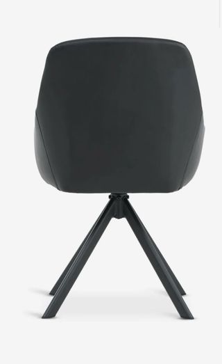 Silla giratoria polipiel negra