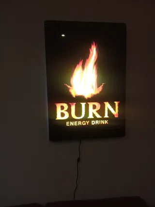 Cartel Luminoso Burn Energy Drink