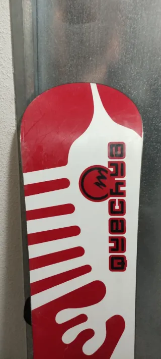 Tabla de Snowboard con Fijaciones