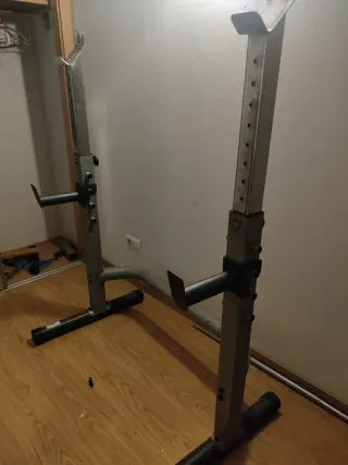 Jaula para sentadillas y press de banca