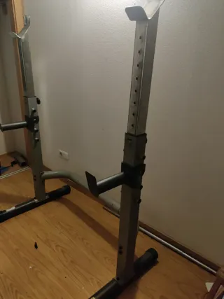 Jaula para sentadillas y press de banca