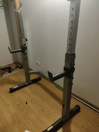 Jaula para sentadillas y press de banca