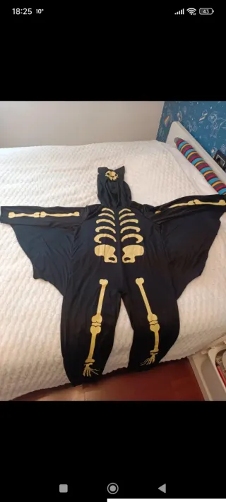 Disfraz Murciélago Esqueleto Infantil talla 10