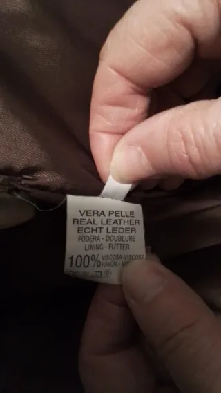 Cappotto donna vera pelle marrone