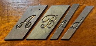 Abecedario Gravograph 4 tipos