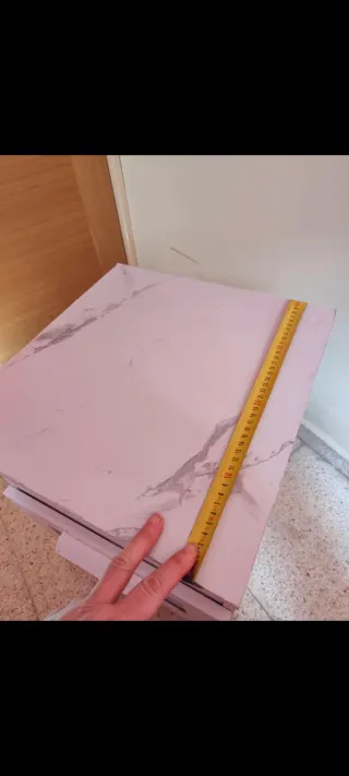 Mesita de noche Ikea blanca