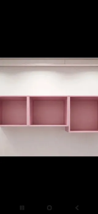 2 Estanteries modulars color rosa