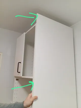 Panel lateral cobertura muebles Ikea blanco 62*240