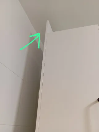 Panel lateral cobertura muebles Ikea blanco 62*240