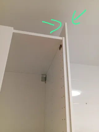 Panel lateral cobertura muebles Ikea blanco 62*240