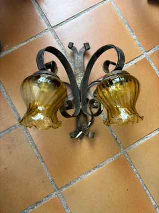 Aplique de pared vintage 80s