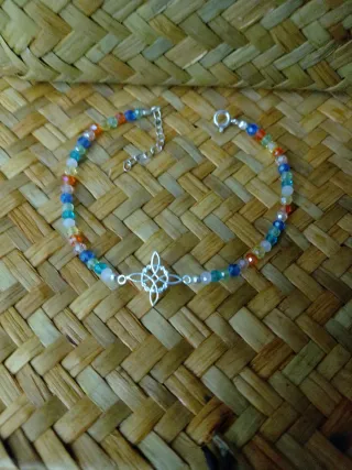 Pulsera Plata Ley Celta Multicolor