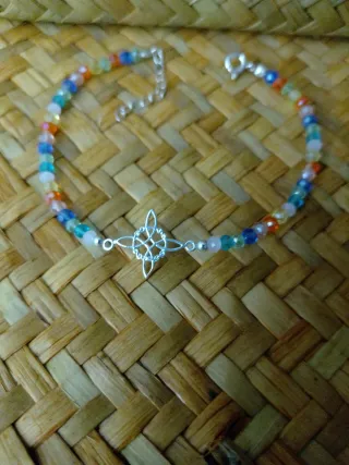 Pulsera Plata Ley Celta Multicolor