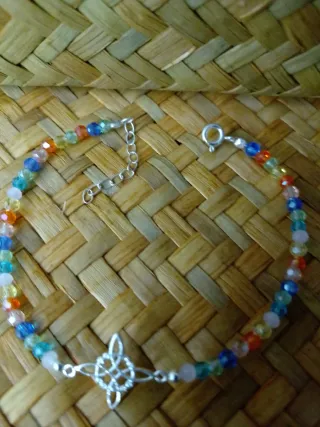 Pulsera Plata Ley Celta Multicolor