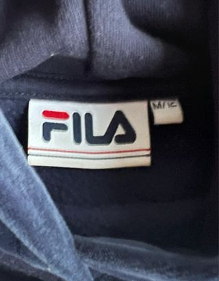 Sudadera Fila azul y rosa cropped