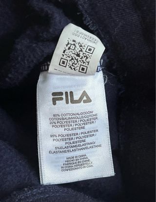 Sudadera Fila azul y rosa cropped