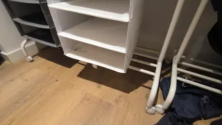 Organizador de armario colgante. Raíl armario