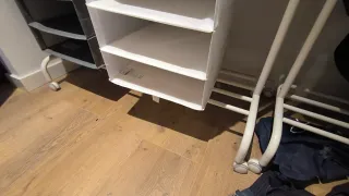 Organizador de armario colgante. Raíl armario