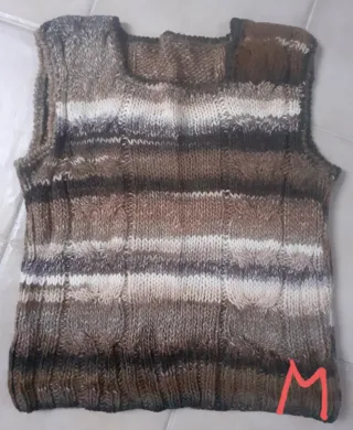 Chaleco de lana tejido Talla M