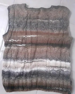 Chaleco de lana tejido Talla M