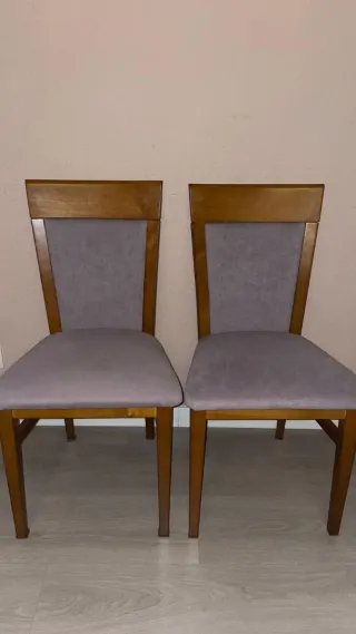 4 Sillas Madera Maciza