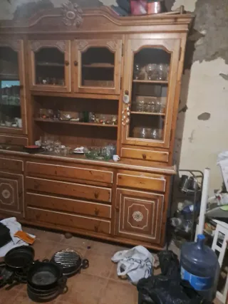 Mueble comedor madera rústica