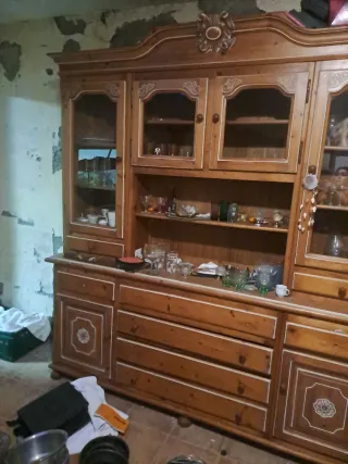 Mueble comedor madera rústica