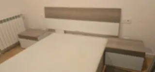 Dormitorio 135cm blanco y gris