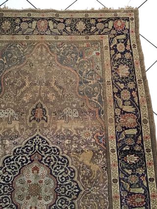 Tappeto Turco Ghiordes Consumato