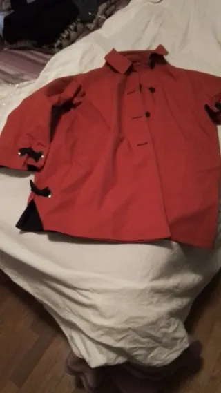 Soprabito donna double face nero/rosso