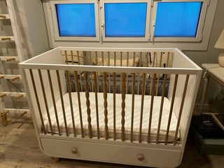 Cuna bebé Ikea Myllra con cajón