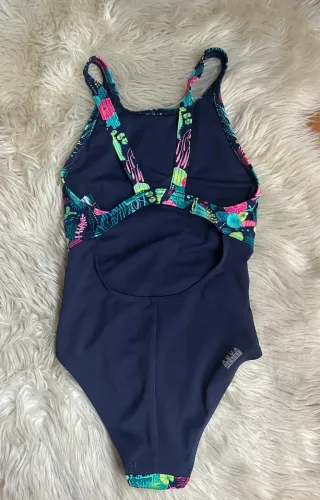 Bañador niña Nabaiji azul tribal