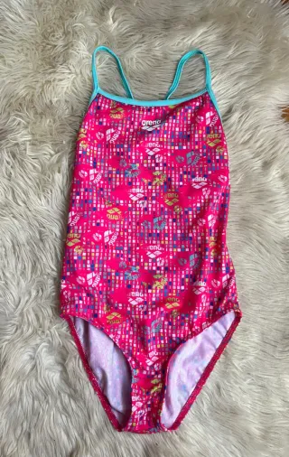 Bañador niña Nabaiji azul tribal