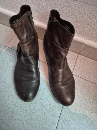 Botines mujer marrones hebilla Talla 42