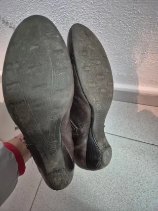 Botines mujer marrones hebilla Talla 42