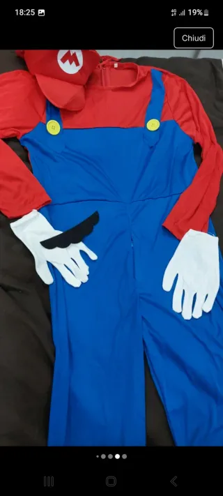 Costume Super Mario Bross Adulto Tg L