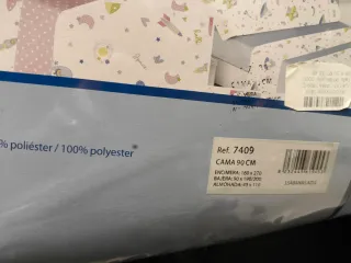 (NUEVO) Juego sábanas coralina Gamberritos kids 90