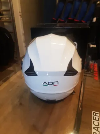 Casco Moto Jet Cosmo Blanco Brillo Talla L