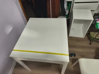 Mesa extensible Ikea blanca 70x80