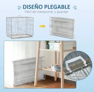 Jaula plegable para perros