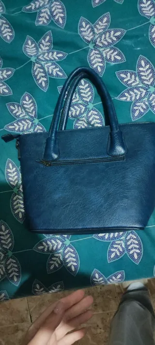 Bolso de mano tricolor mujer