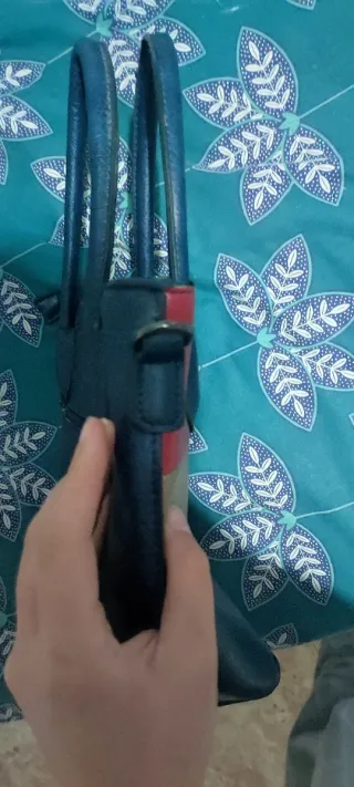 Bolso de mano tricolor mujer