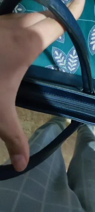 Bolso de mano tricolor mujer