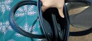 Bolso de mano tricolor mujer