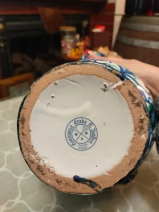 Conjunto Fajalauza Cerámica Azul y Verde