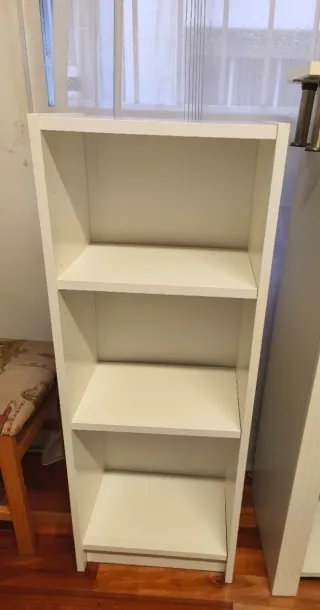 Estantería blanca 3 baldas